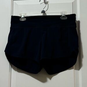LULULEMON SPEED UP NAVY SHORTS